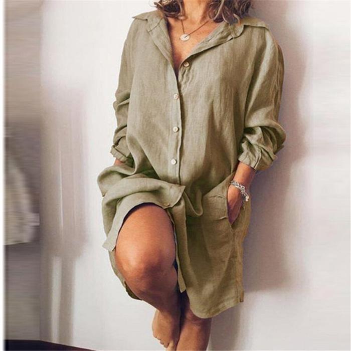 Relaxed Shirt Dress