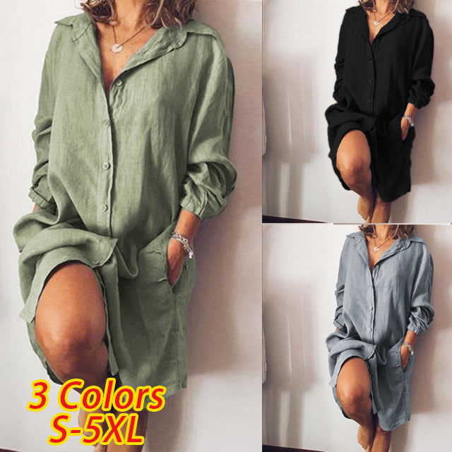 Relaxed Shirt Dress