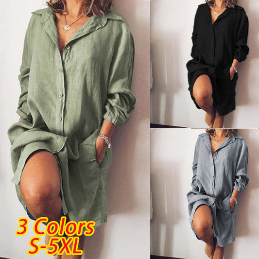 Relaxed Shirt Dress